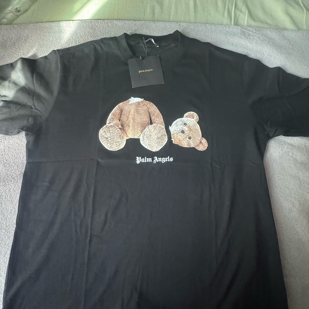 Palm Angels Black Crewneck Tee